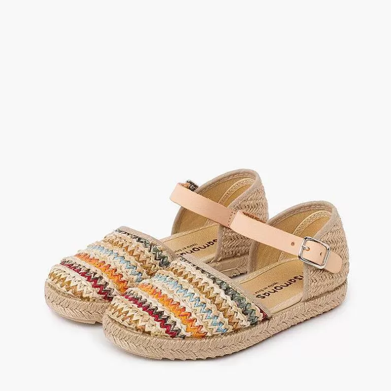 Cheap Pisamonas Alpargata Sandalia Niña Rafia Multicolor Color Multicolor