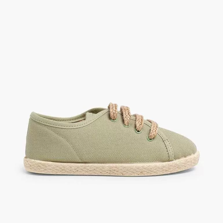 Clearance Pisamonas Alpargatas Con Cordones Tipo Zapatillas