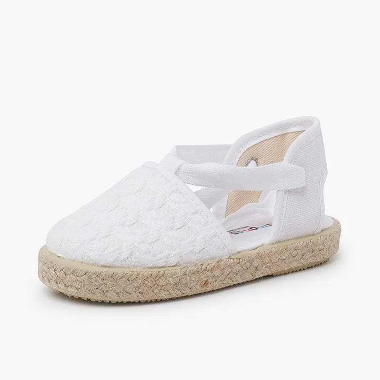 Cheap Pisamonas Alpargatas Efecto Trenzado Cintas