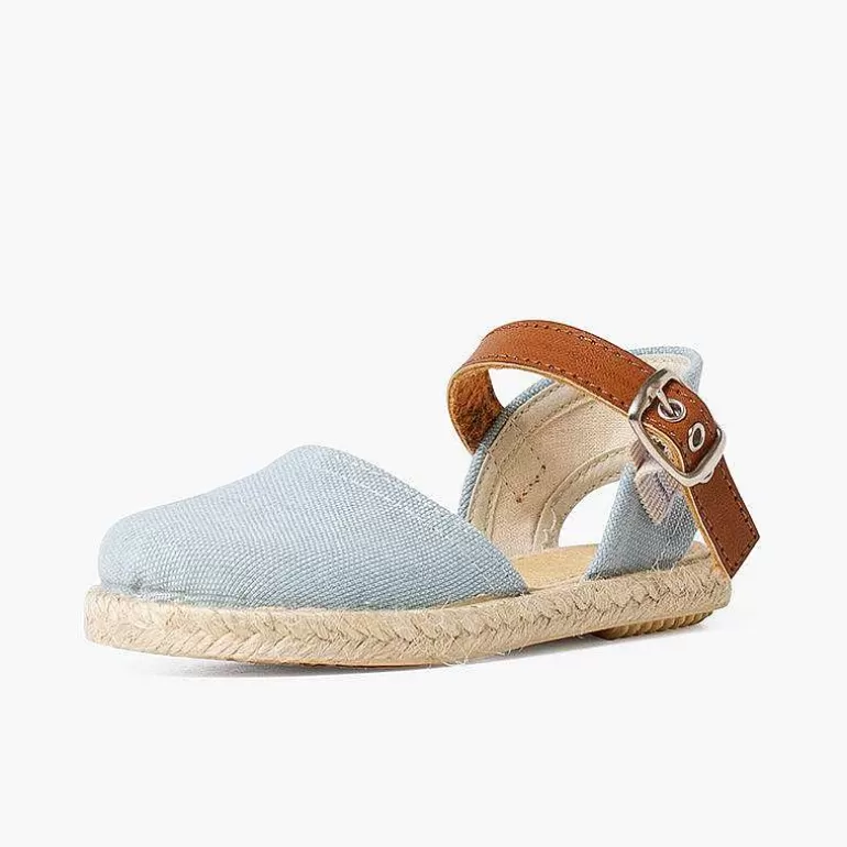 Flash Sale Pisamonas Alpargatas Lona Reciclada Y Correa Tipo Piel