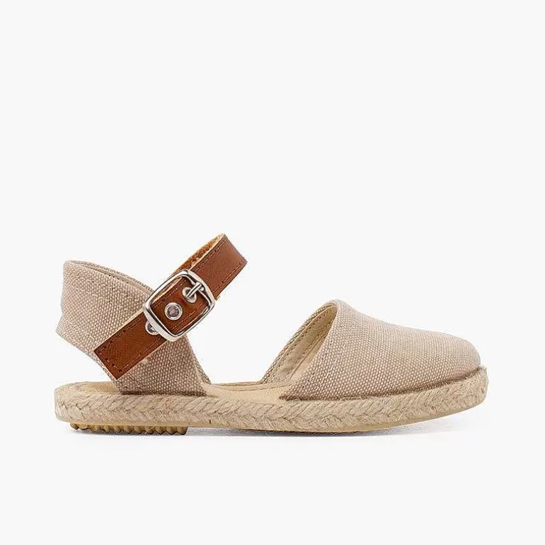 Flash Sale Pisamonas Alpargatas Lona Reciclada Y Correa Tipo Piel