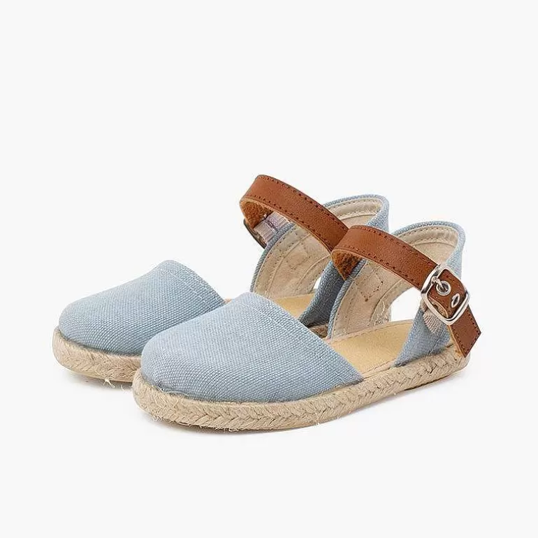 Flash Sale Pisamonas Alpargatas Lona Reciclada Y Correa Tipo Piel