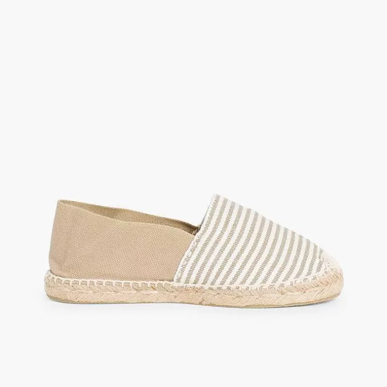 Clearance Pisamonas Alpargatas Rayas Bicolor Niños Y Adultos