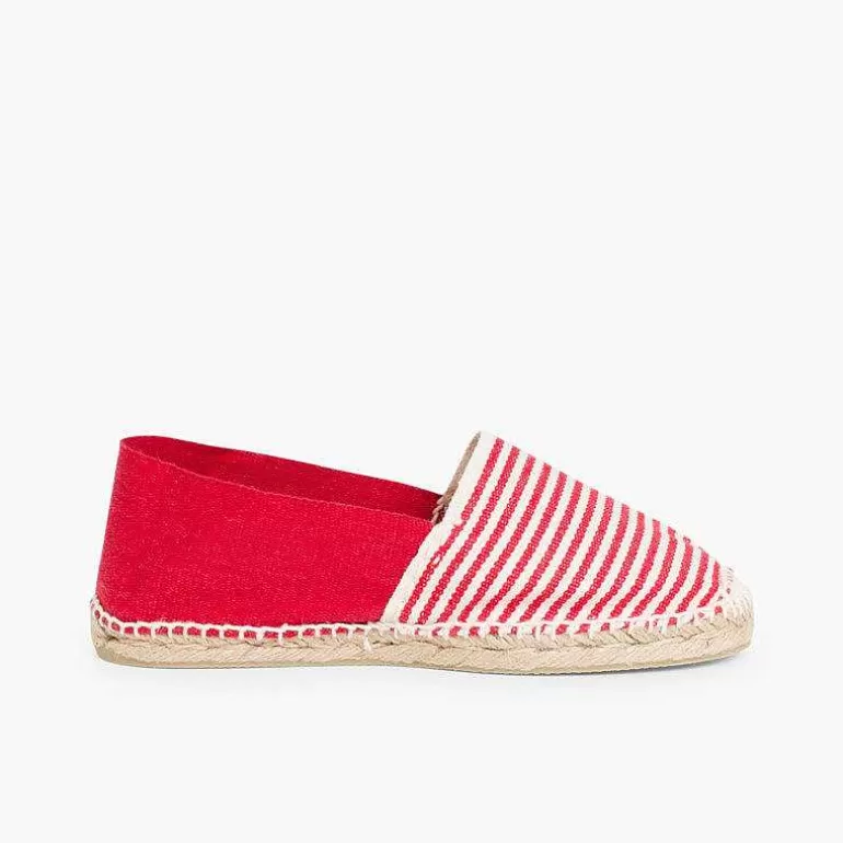 Clearance Pisamonas Alpargatas Rayas Bicolor Niños Y Adultos