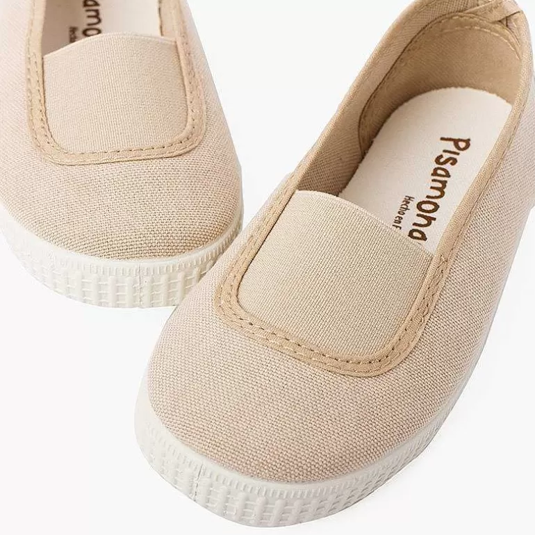 Online Pisamonas Bailarinas Elastico Lona Eco Y Suela Tipo Zapatillas