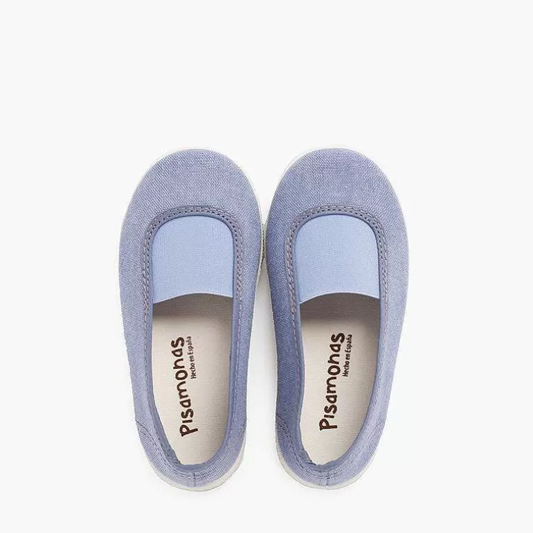 Online Pisamonas Bailarinas Elastico Lona Eco Y Suela Tipo Zapatillas
