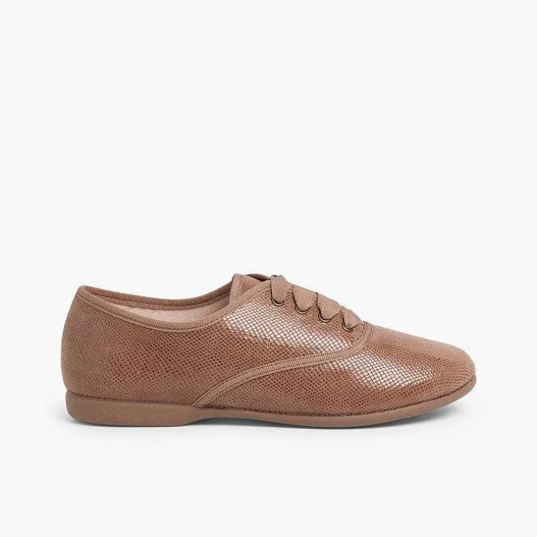 Fashion Pisamonas Blucher Niña Y Mujer Tipo Serpiente