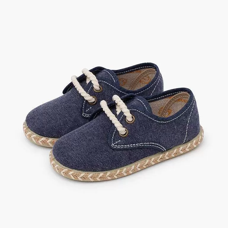 Hot Pisamonas Blucher Niño Lona Suela Yute Bicolor