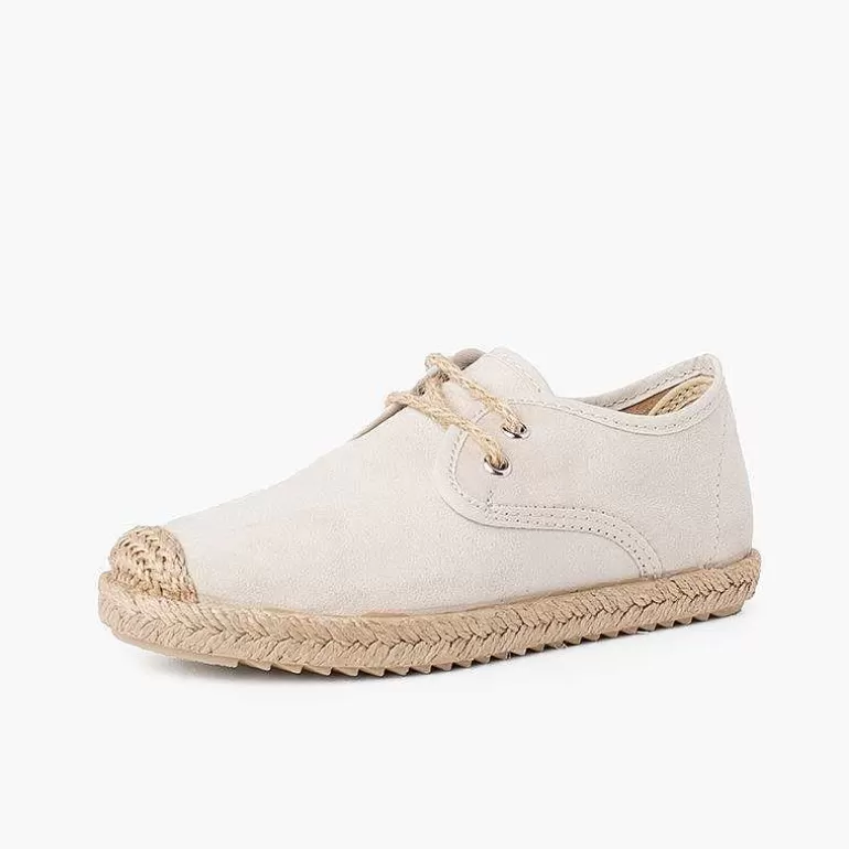 Shop Pisamonas Blucher Puntera Y Cordones Yute Efecto Suede