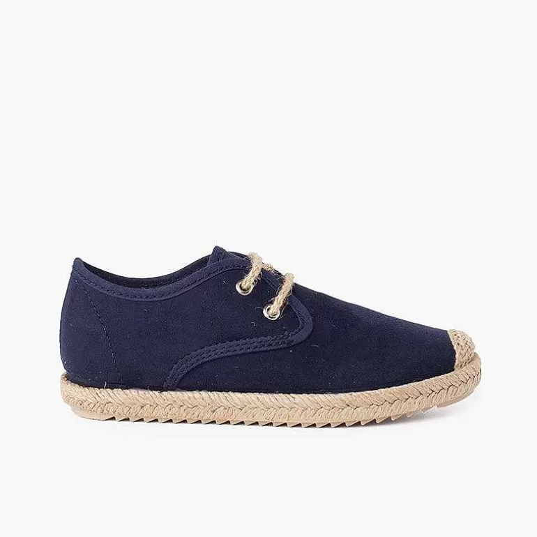 Shop Pisamonas Blucher Puntera Y Cordones Yute Efecto Suede