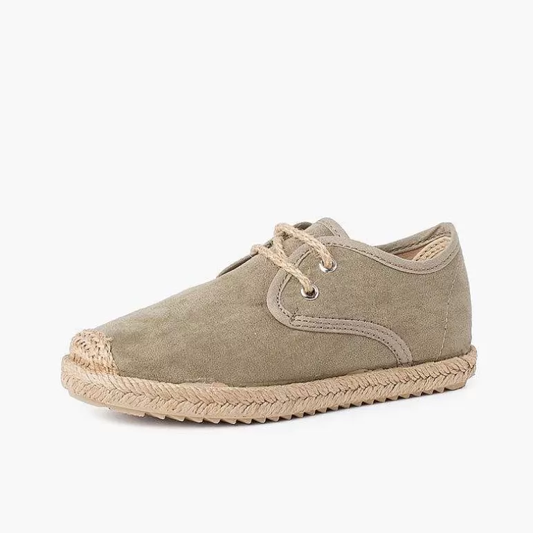 Shop Pisamonas Blucher Puntera Y Cordones Yute Efecto Suede
