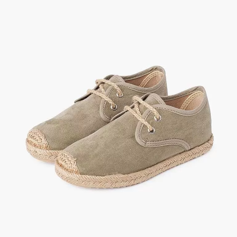 Shop Pisamonas Blucher Puntera Y Cordones Yute Efecto Suede