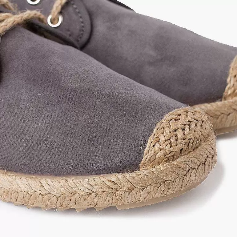 Shop Pisamonas Blucher Puntera Y Cordones Yute Efecto Suede