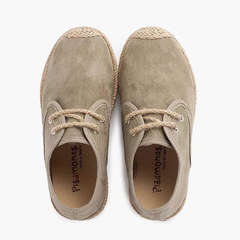 Shop Pisamonas Blucher Puntera Y Cordones Yute Efecto Suede