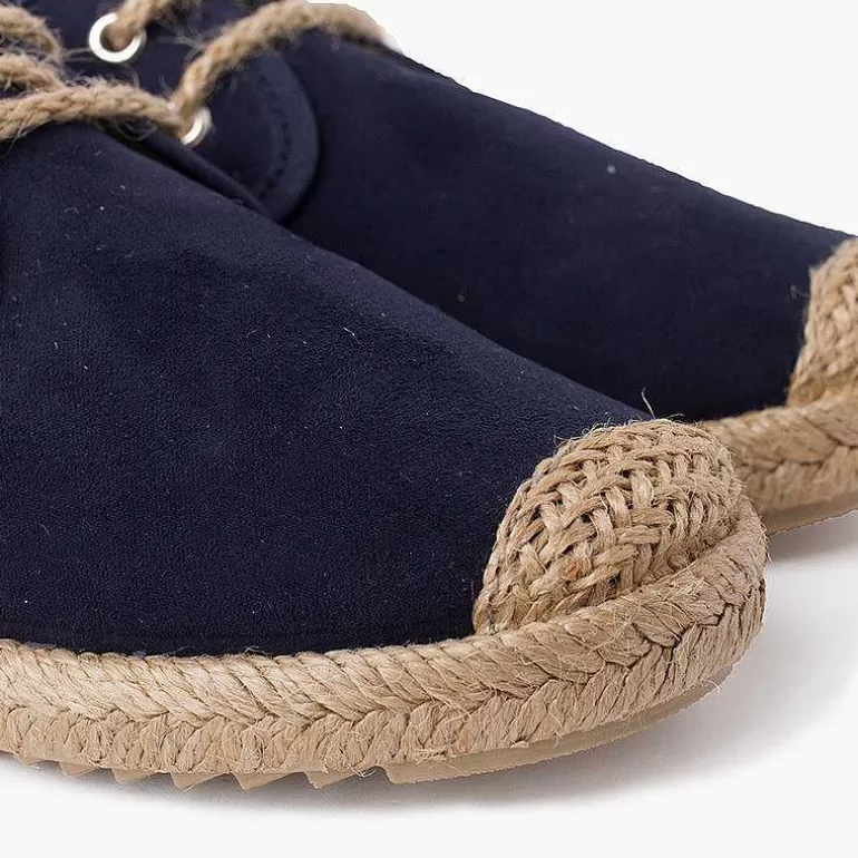 Shop Pisamonas Blucher Puntera Y Cordones Yute Efecto Suede