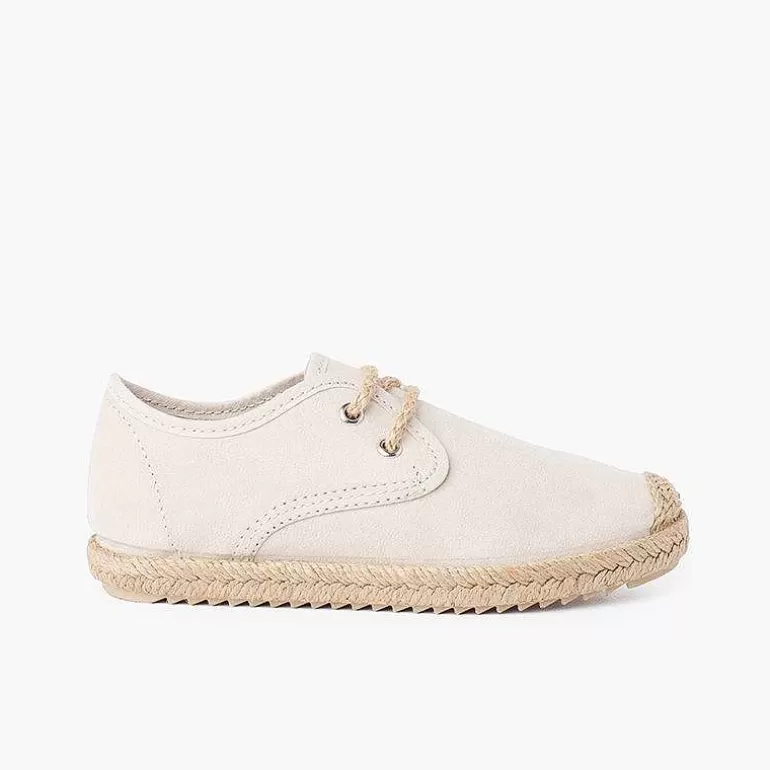 Shop Pisamonas Blucher Puntera Y Cordones Yute Efecto Suede