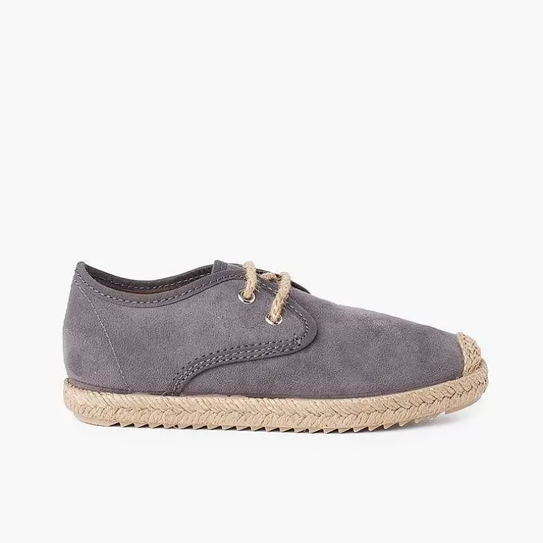 Shop Pisamonas Blucher Puntera Y Cordones Yute Efecto Suede