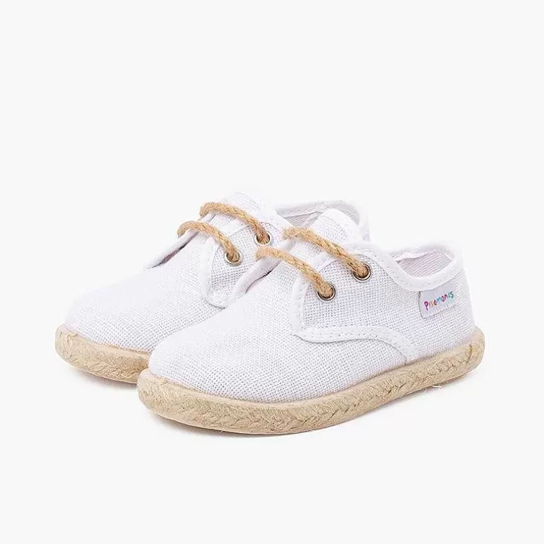 Sale Pisamonas Bluchers Lino Cordones Y Base Yute