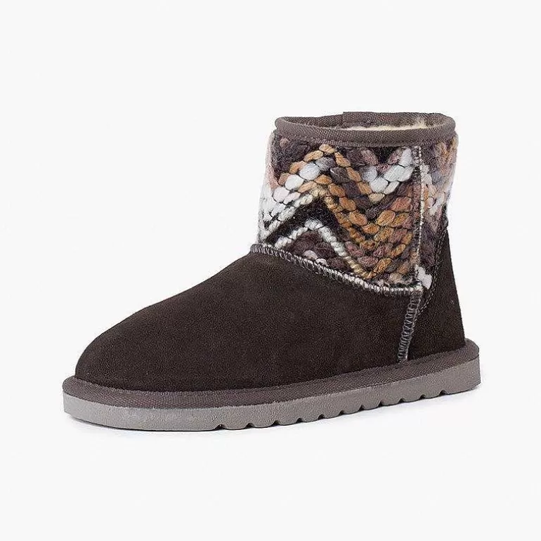 Cheap Pisamonas Bota Baja Tipo Australiana Detalles Lana Colores