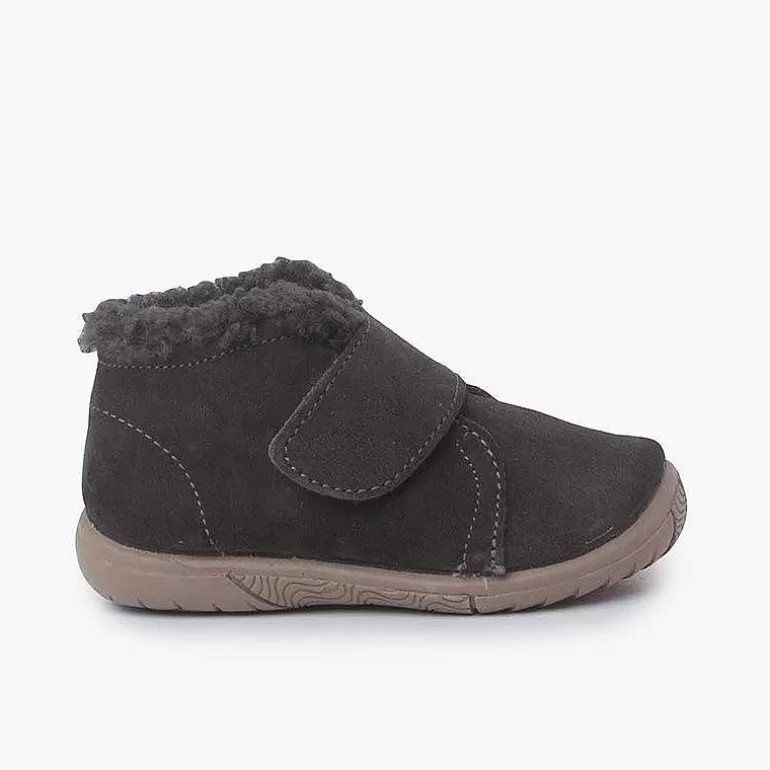 Best Pisamonas Bota Cuello Tipo Borreguito Y Tira Adherente
