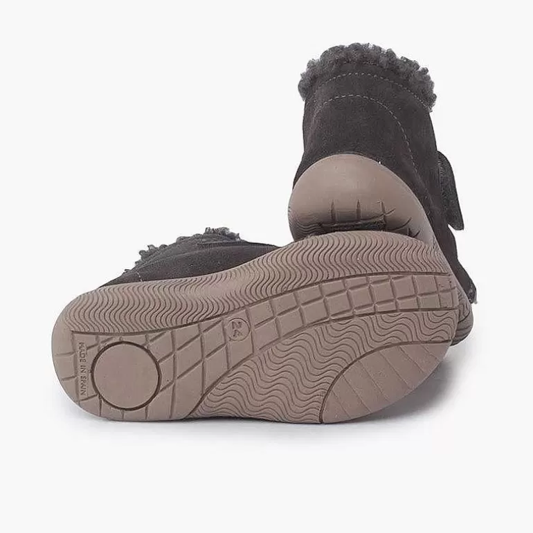 Best Pisamonas Bota Cuello Tipo Borreguito Y Tira Adherente