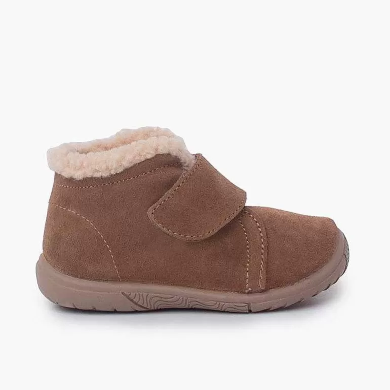 Best Pisamonas Bota Cuello Tipo Borreguito Y Tira Adherente