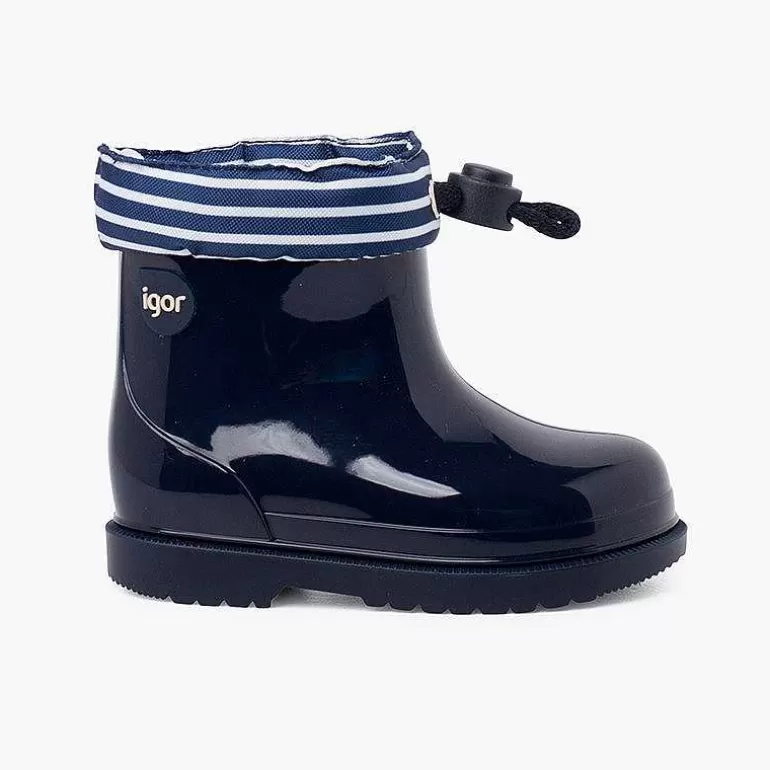 Fashion Pisamonas Botas Agua Ajustables Cuello Rayas
