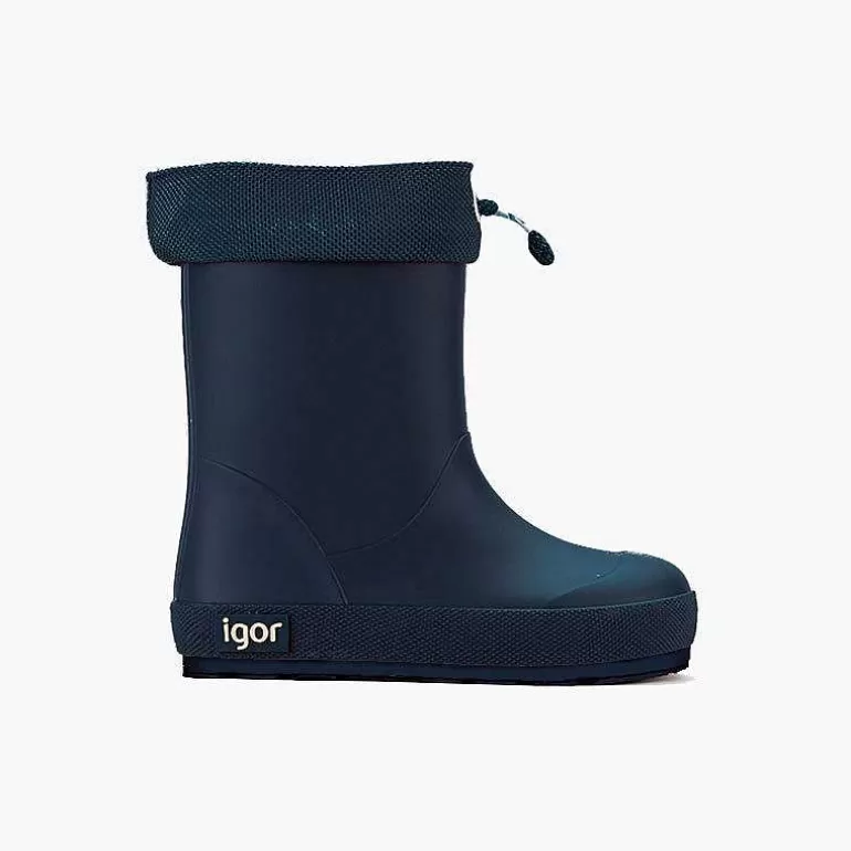 Best Pisamonas Botas Agua Niños Blanditas Cuello Ajustable Color Azul Marino