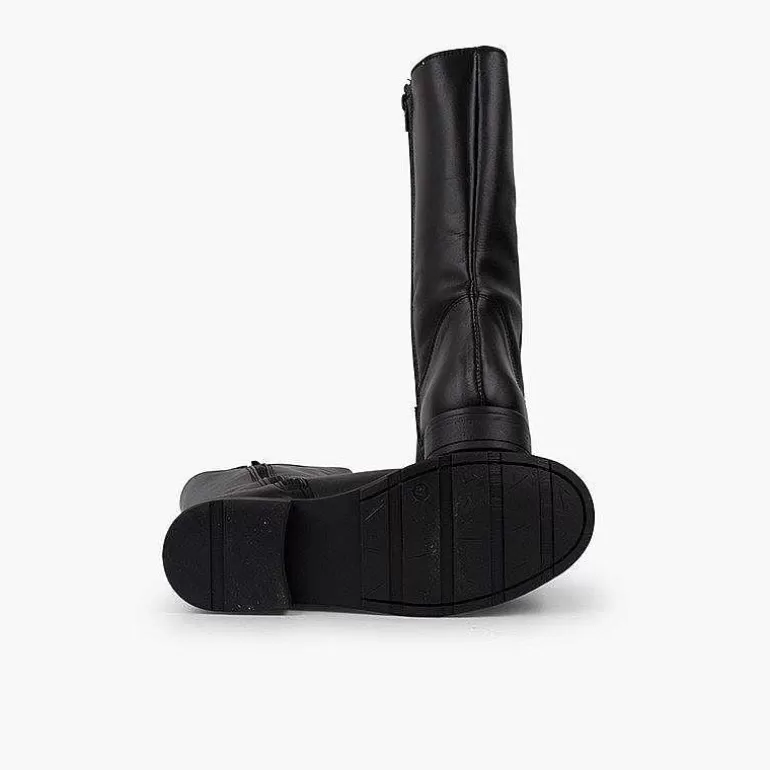 Outlet Pisamonas Botas Altas Piel Niña Y Mujer Cana Ancha