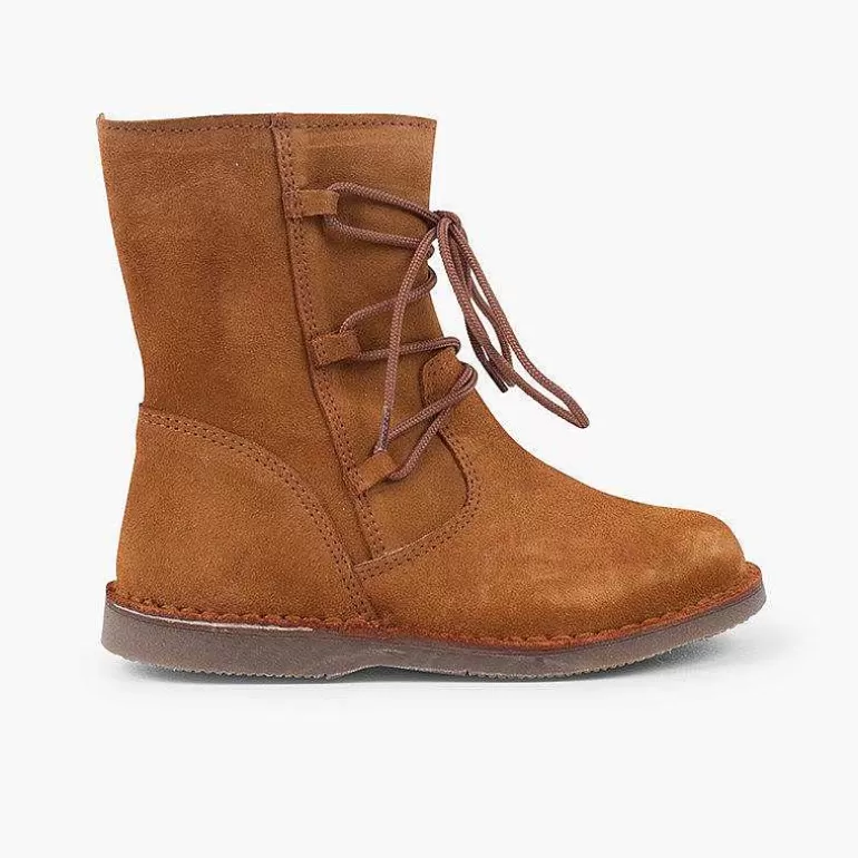 Best Sale Pisamonas Botas Borreguito Niña Cordones Cruzados Cremallera