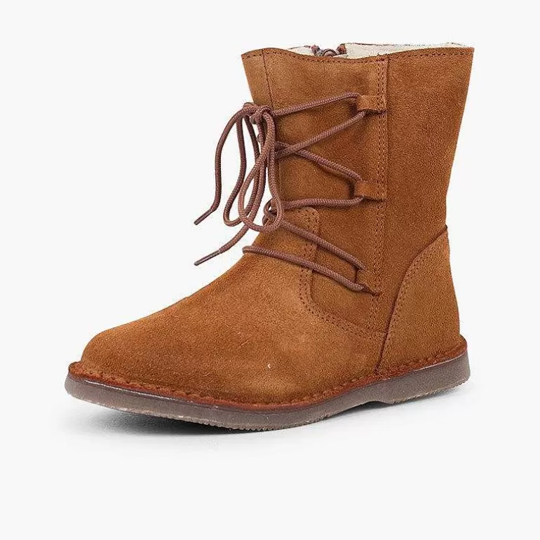 Best Sale Pisamonas Botas Borreguito Niña Cordones Cruzados Cremallera