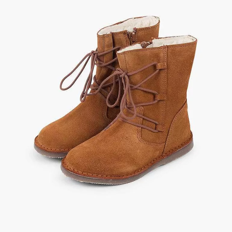 Best Sale Pisamonas Botas Borreguito Niña Cordones Cruzados Cremallera