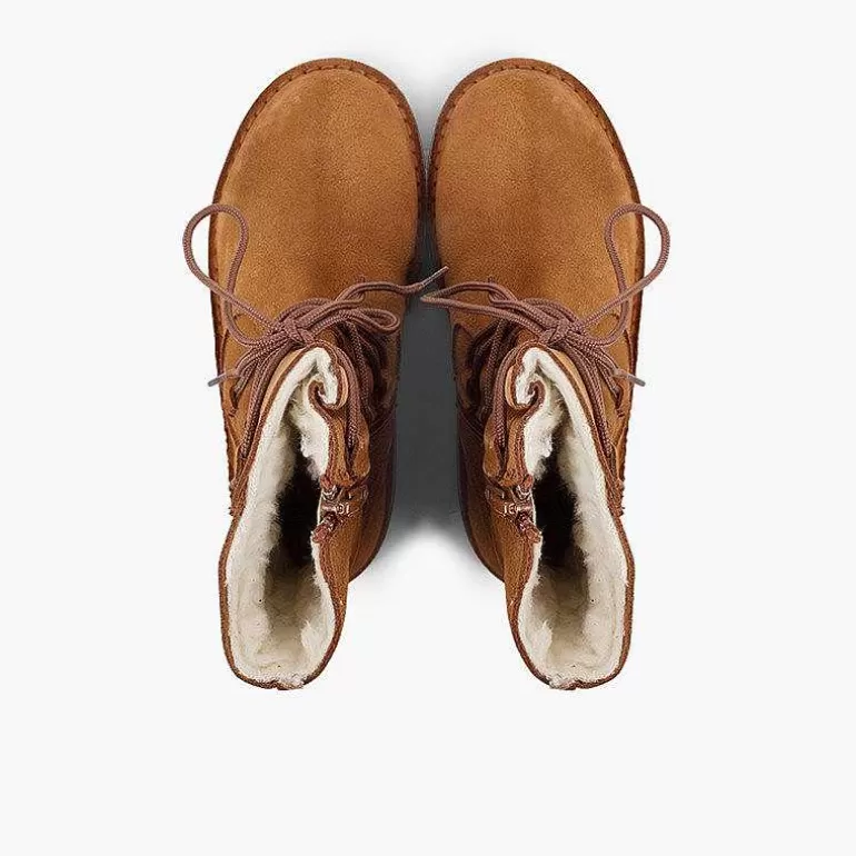 Best Sale Pisamonas Botas Borreguito Niña Cordones Cruzados Cremallera