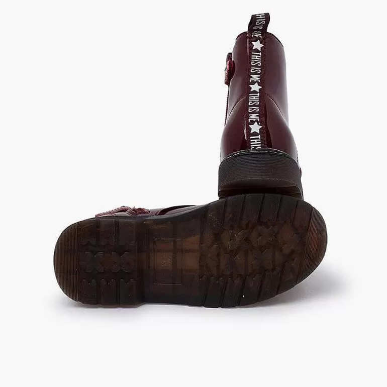 Online Pisamonas Botas Cordones Terciopelo Tipo Charol Garvalin