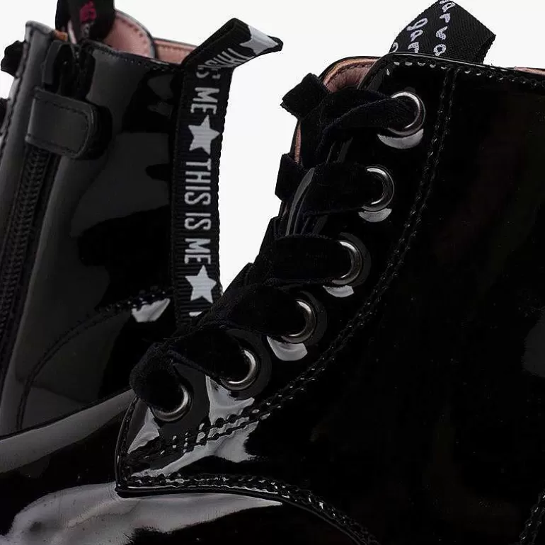 Online Pisamonas Botas Cordones Terciopelo Tipo Charol Garvalin