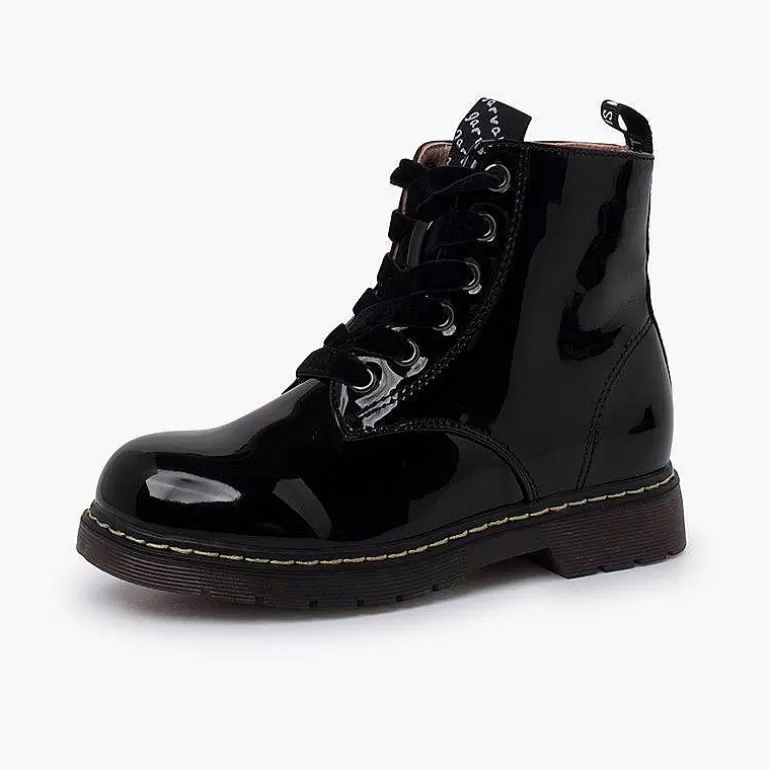 Online Pisamonas Botas Cordones Terciopelo Tipo Charol Garvalin