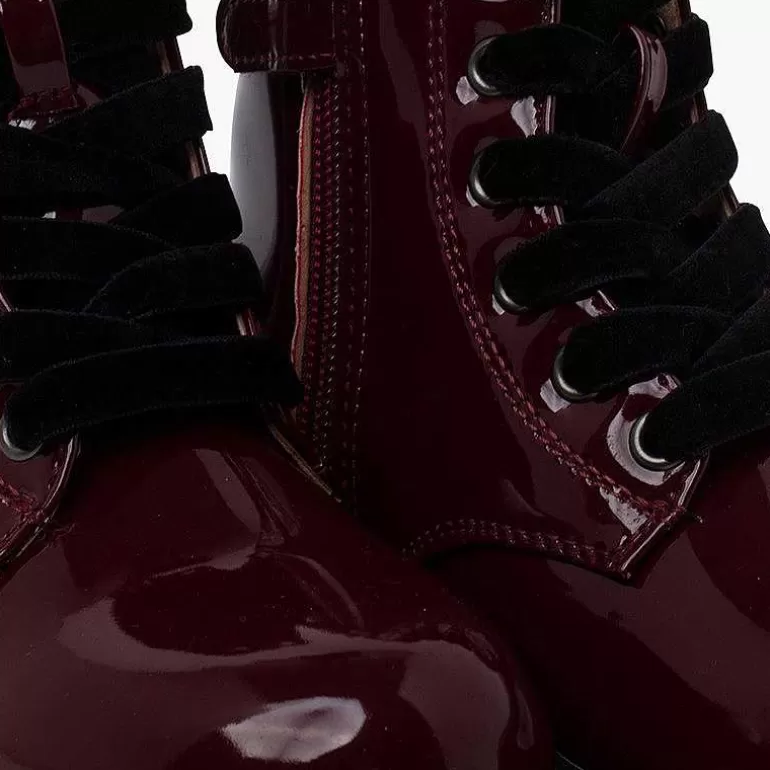 Online Pisamonas Botas Cordones Terciopelo Tipo Charol Garvalin