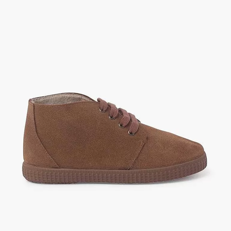 Outlet Pisamonas Botas De Pelo Interior Con Cordones