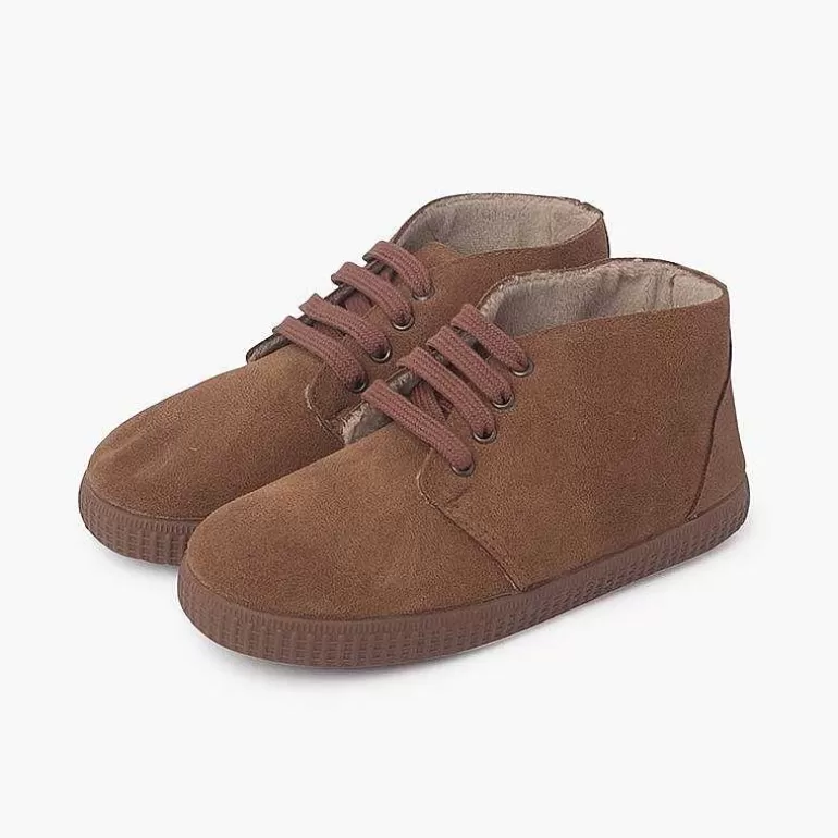 Outlet Pisamonas Botas De Pelo Interior Con Cordones