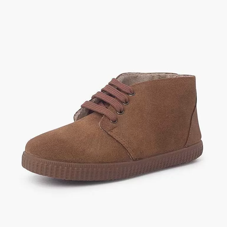 Outlet Pisamonas Botas De Pelo Interior Con Cordones