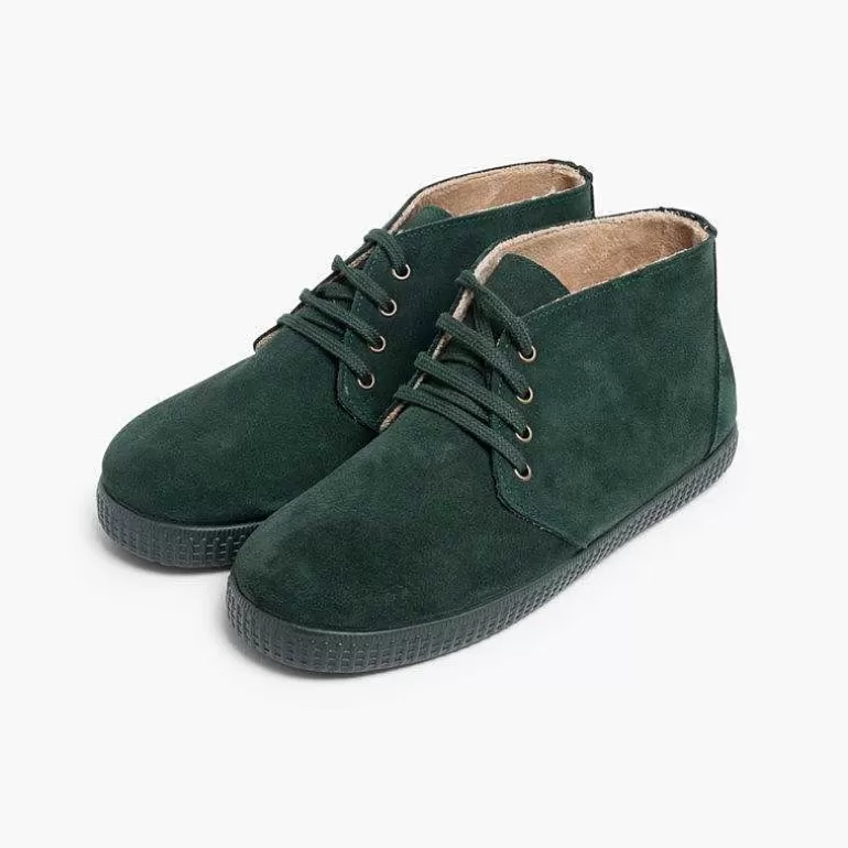 Outlet Pisamonas Botas De Pelo Interior Con Cordones