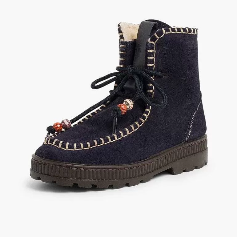 Online Pisamonas Botas De Serraje Con Adornos Y Forro Invierno
