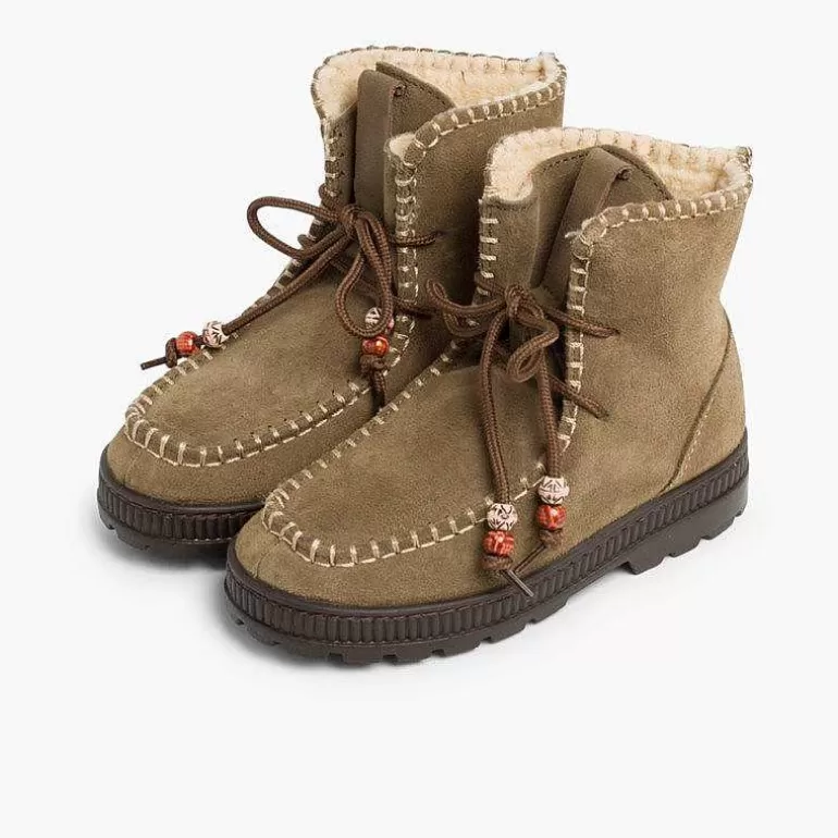 Online Pisamonas Botas De Serraje Con Adornos Y Forro Invierno