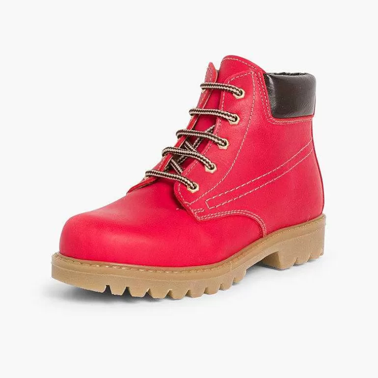 Discount Pisamonas Botas Estilo Montana Niños Y Adultos Color Rojo