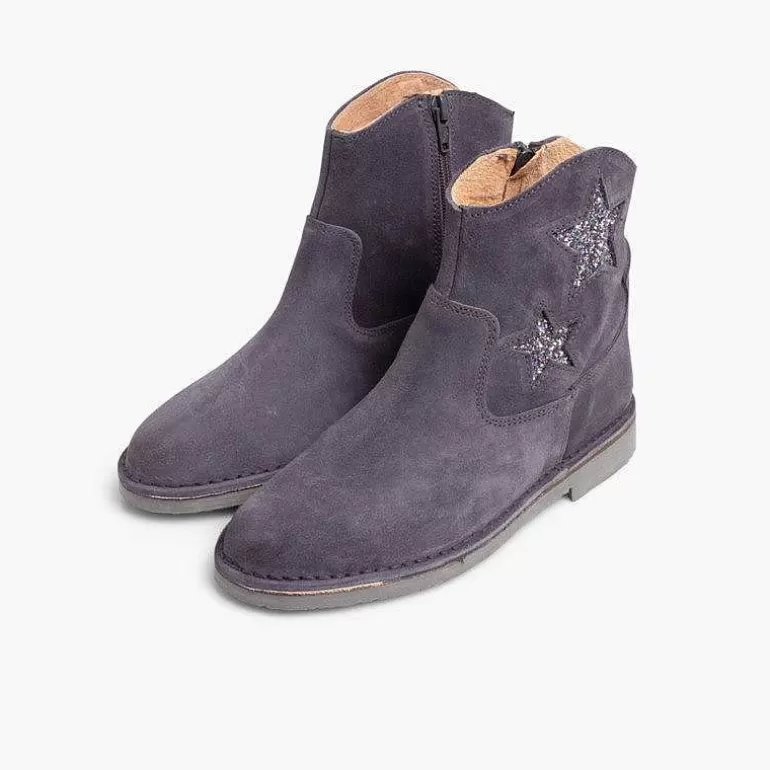 New Pisamonas Botas Estrellas Niña Y Mujer Con Cremallera