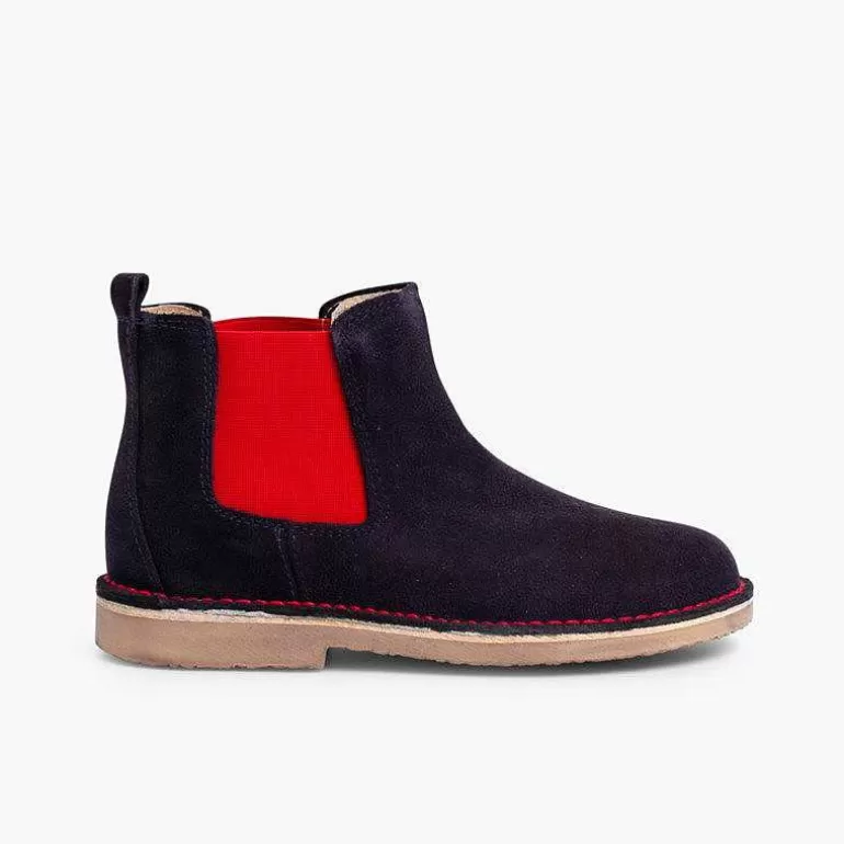 Best Sale Pisamonas Botines De Serraje Chelsea Niños & Mujer Con Elastico De Colores