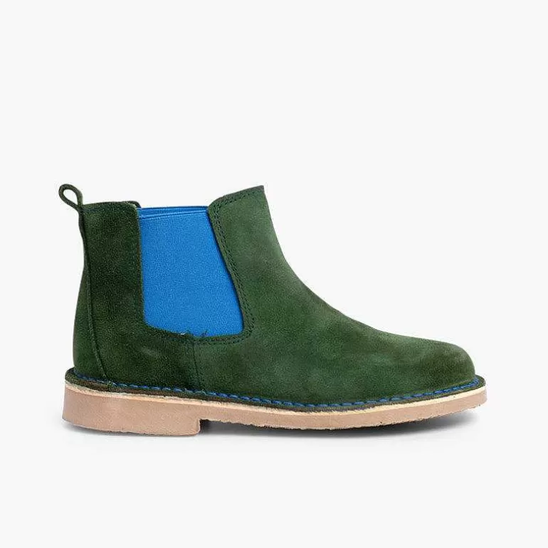 Best Sale Pisamonas Botines De Serraje Chelsea Niños & Mujer Con Elastico De Colores