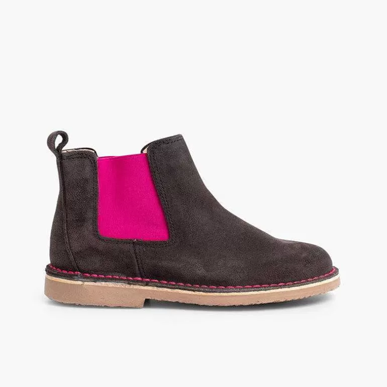Best Sale Pisamonas Botines De Serraje Chelsea Niños & Mujer Con Elastico De Colores