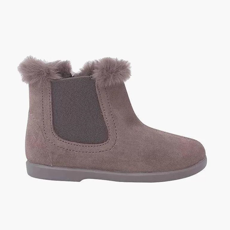 Flash Sale Pisamonas Botines Tipo Chelsea Niña Con Cuello Pelito