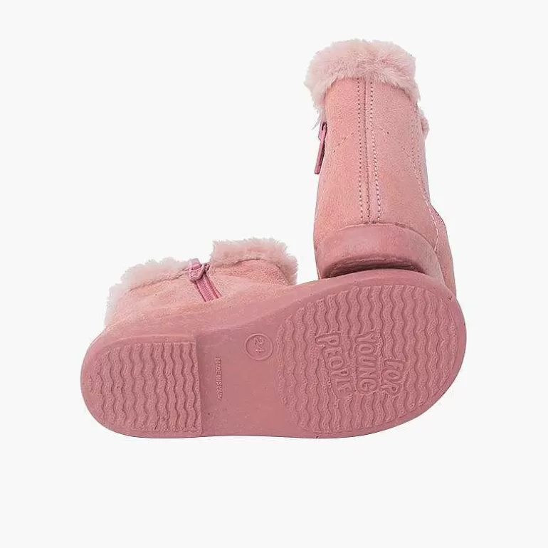 Flash Sale Pisamonas Botines Tipo Chelsea Niña Con Cuello Pelito